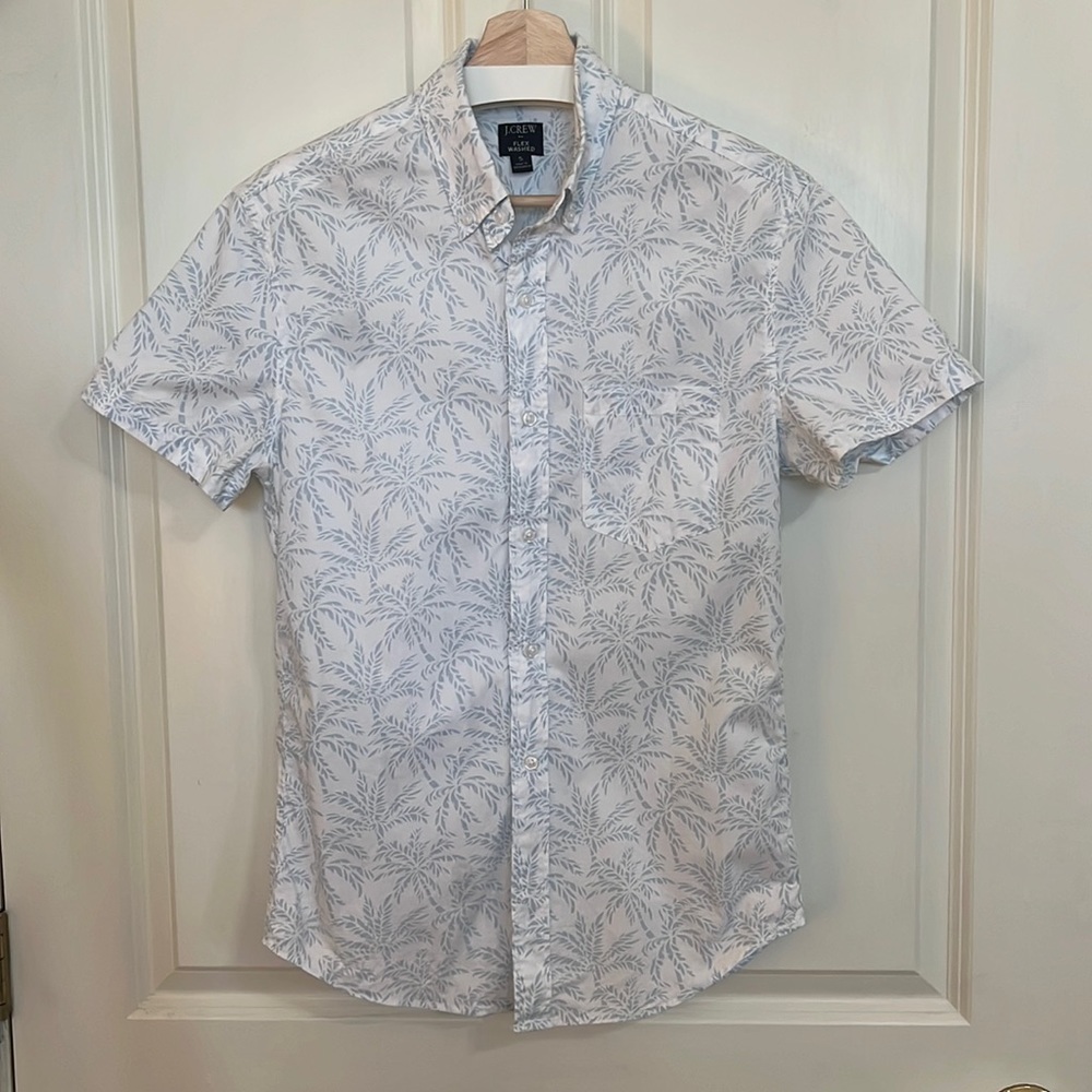 Jcrew flex washed button up